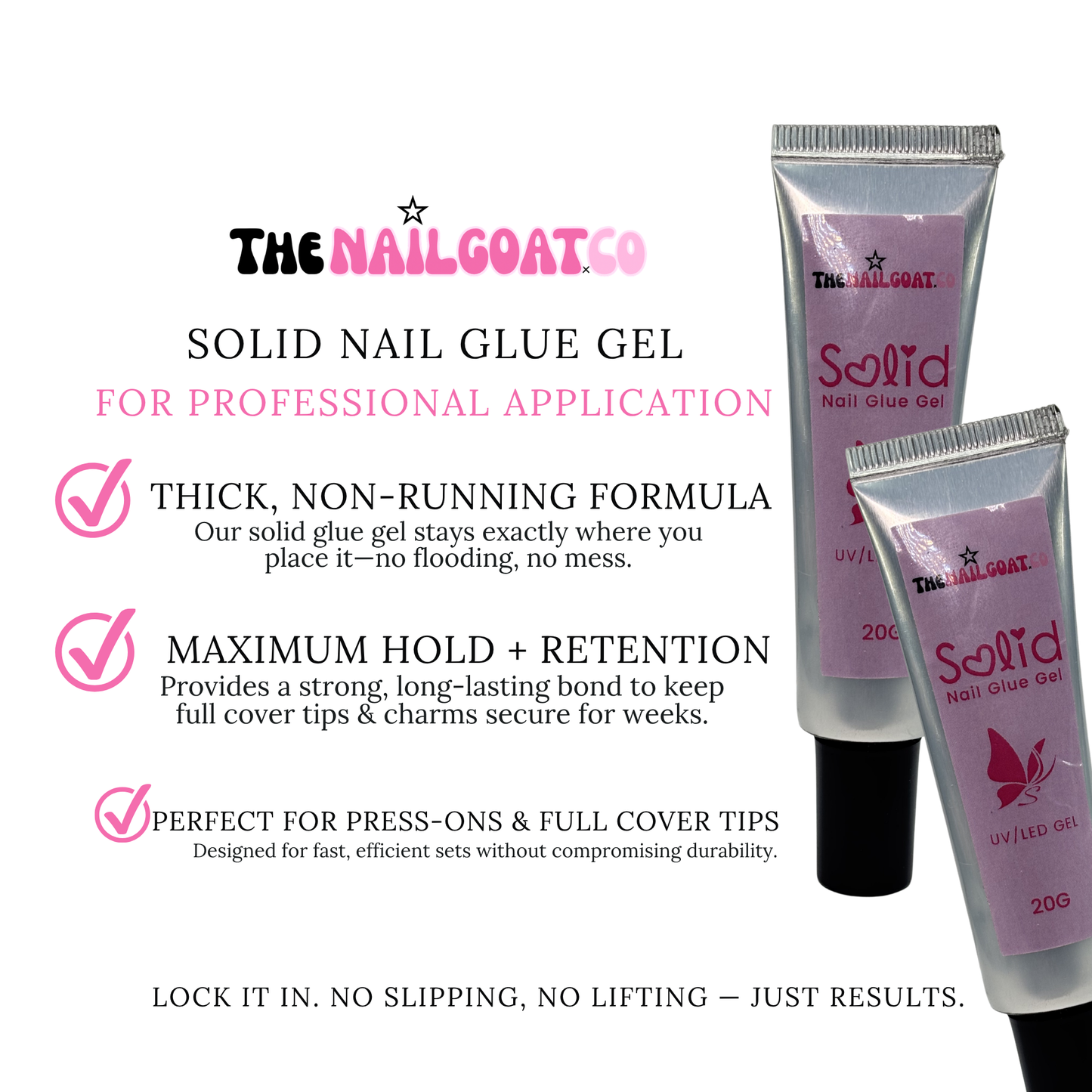Solid Nail Glue Gel