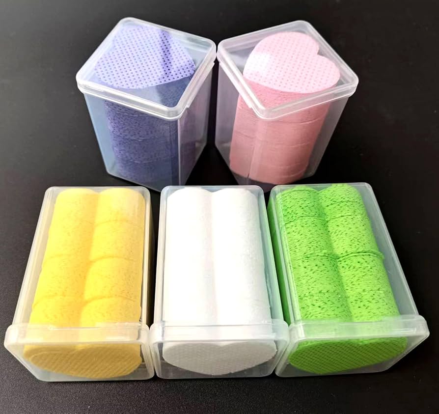 1000PC Heart-Shaped Lint-Free Nail Wipes
