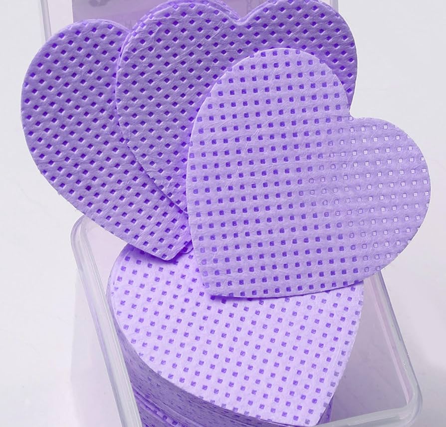 1000PC Heart-Shaped Lint-Free Nail Wipes