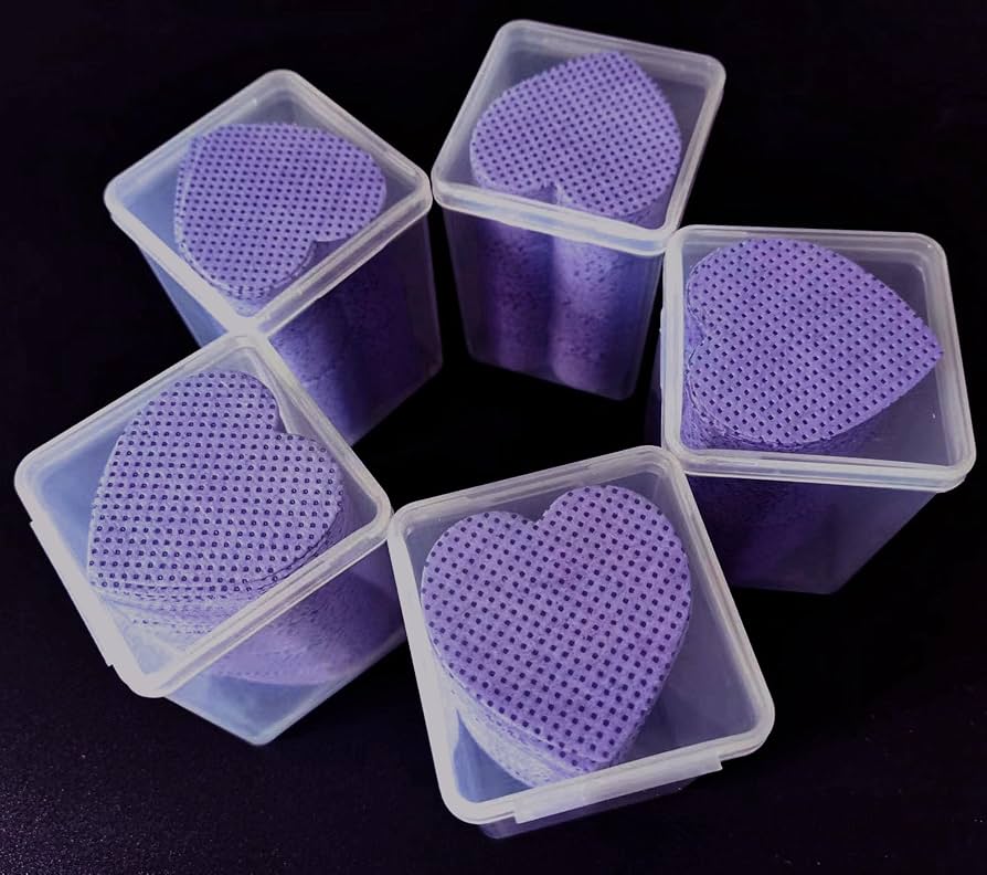 1000PC Heart-Shaped Lint-Free Nail Wipes